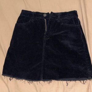 Brandy Melville black corduroy skirt